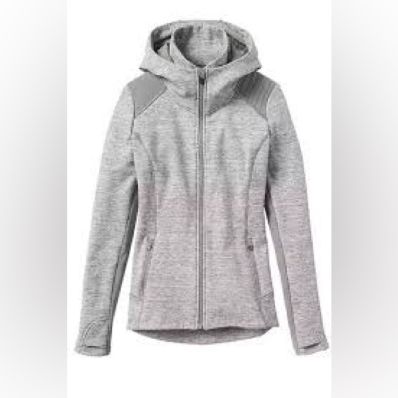 Athleta Luxe Stronger Hoodie Heather Grey Xs